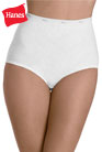 Hanes Women’s No Ride Up 100% Cotton Brief