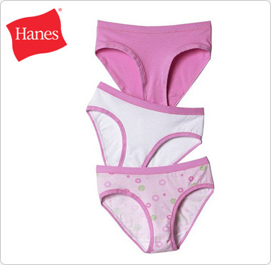 Hanes Girls' Stretch Cotton Hipster Panties (pkg. of 3)