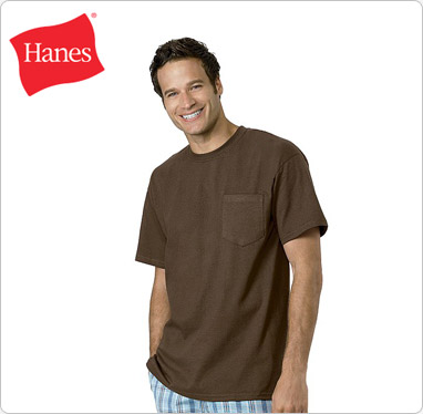 Hanes TAGLESS Pocket T-Shirt